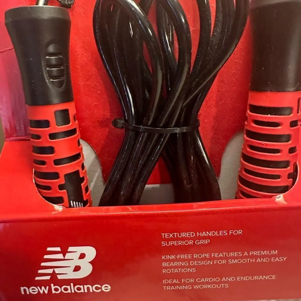 New Balance Red and Black Speed Rope for exercise - Picture 2 of 4